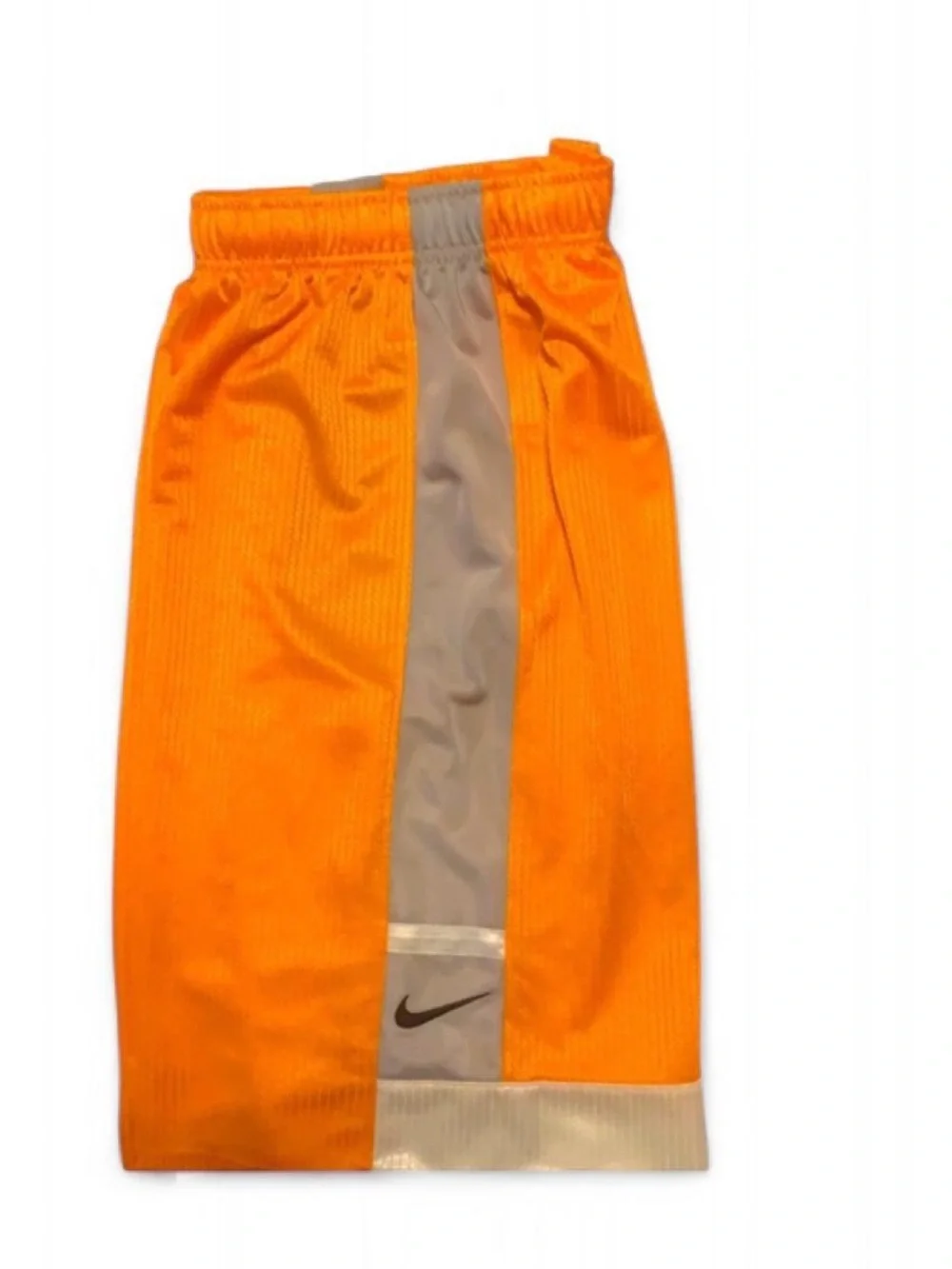 Nike Boy’s Orange Athletic Shorts with Gray Side Panels